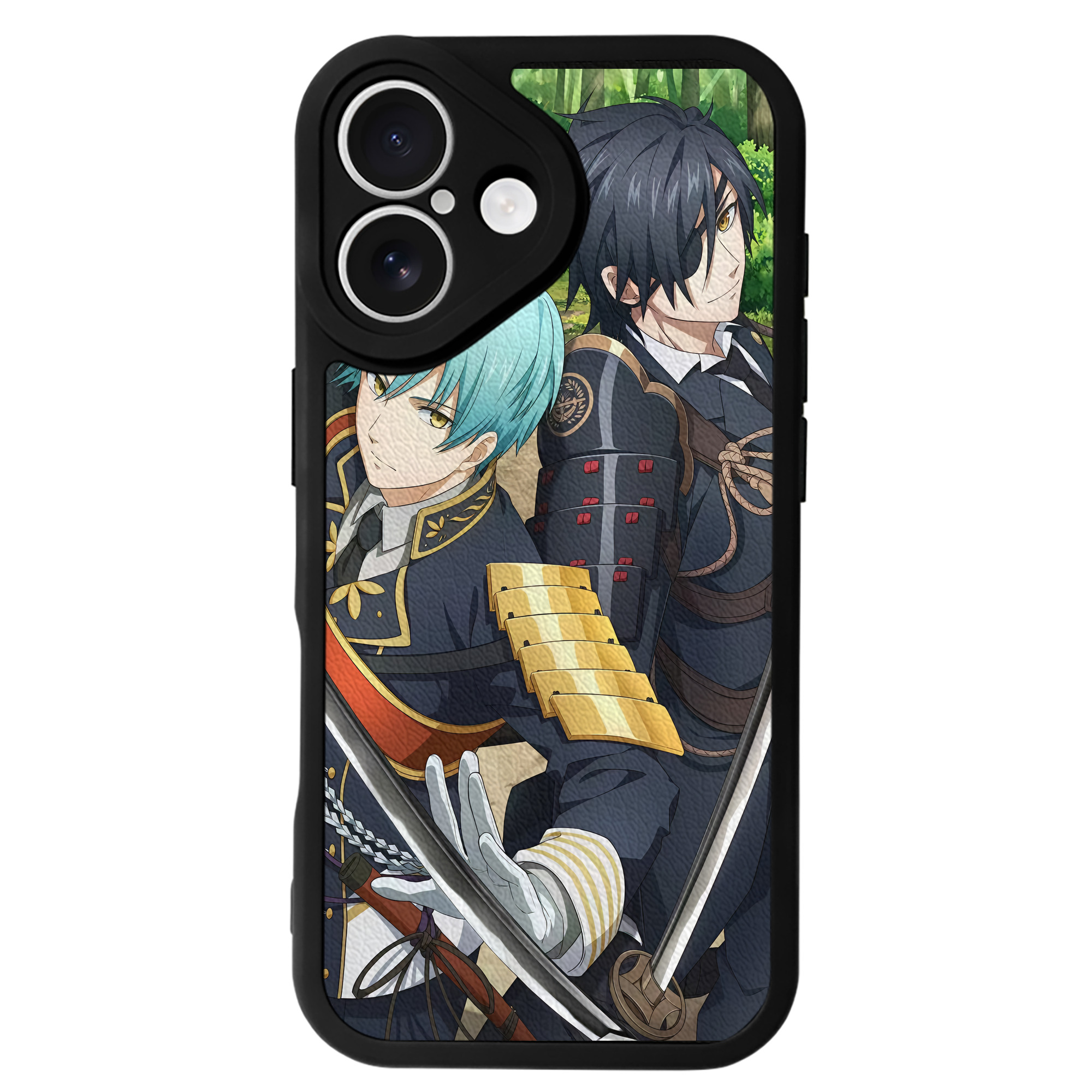 （画像用） 刀剣乱舞 Touken Ranbu 【iPhone 16シリーズ対応】シリコンスマホケース（レザー調） 材質：シリコン